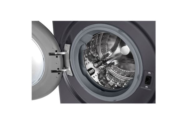 LG V5WD95SLIMB - Vaskemaskin/tørker - bredde: 60 cm - dybde: 47 cm - høyde: 85 cm - frontileggelse - 9 kg - 1200 rpm - medium black