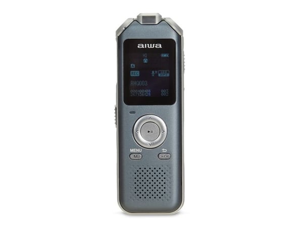 AIWA Digital Voice Recorder 16 GB grå DVR-M700 DVR-M700 (8435256810998)
