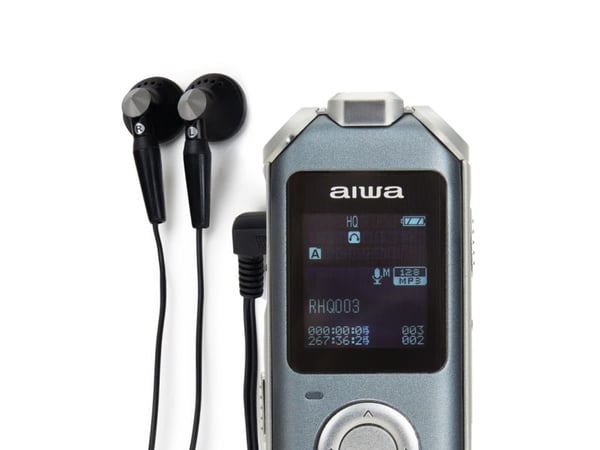 AIWA Digital Voice Recorder 16 GB grå DVR-M700 DVR-M700 (8435256810998)
