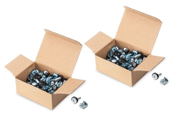 Digitus DN-19-SET-S-2, Asennussarja, Terästä, Hopea, 100 kpl