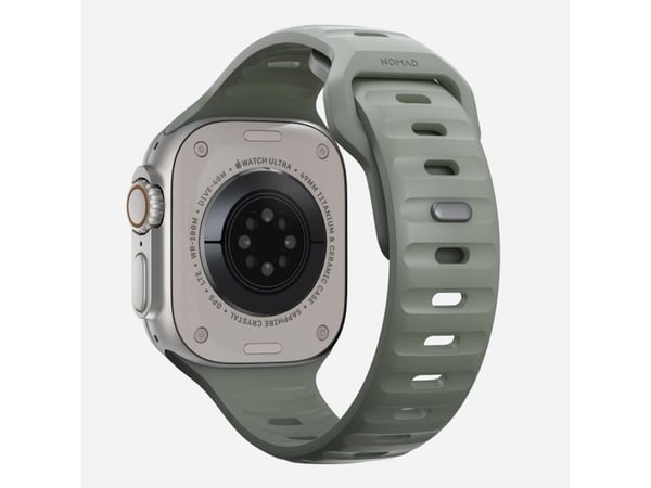 Nomad Sport Band, Band, Smartklokke, Grå, Apple, Ultra / 46mm, Gummi