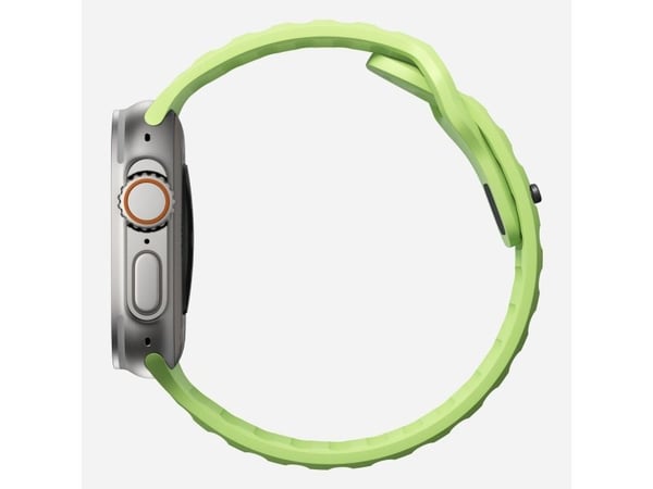 Nomad Sport Band, Band, Smartklokke, Lysegrønn, Apple, Ultra / 46mm, Gummi