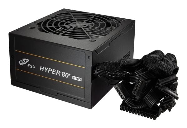 FSP Hyper 80+ Pro - Strømforsyning (intern) - ATX12V 3.1/ EPS12V 2.92 - 80 PLUS Bronze - AC 200-240 V - 650 watt - aktiv PFC