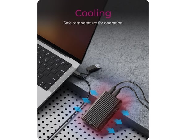 ICY BOX IB-CR601M-C31 - Oppbevaringspakke - M.2 - SATA 6Gb/s / PCIe 3.0 x2 (NVMe) - USB 3.2 (Gen 2) - svart