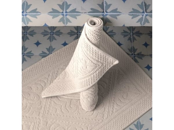 VIVARAISE ENZO BATH MAT Cement 54X110