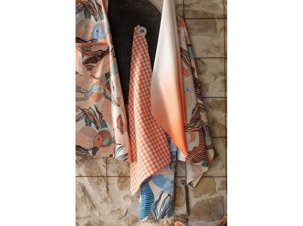 VIVARAISE TIE&DYE KITCHNTOWL Peach 50X70