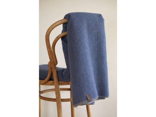 Fussenegger MERANO wool-blend throw "Blue 160x200 cm