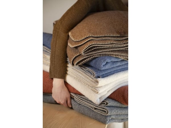 Fussenegger MERANO wool-blend throw "Brown 160x200 cm