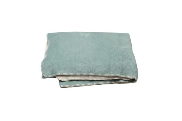 Fussenegger SAVONA fuzzy throw/doubleface lt.green/cream 200 x150 cm