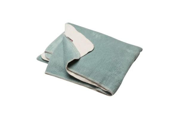 Fussenegger SAVONA fuzzy throw/doubleface lt.green/cream 200 x150 cm