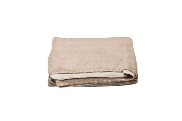 Fussenegger SAVONA fuzzy throw/doubleface beige/cream 200 x150 cm