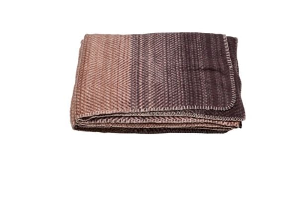Fussenegger SAVONA throw "gradient/herringbone" terra cotta 200 x150 cm