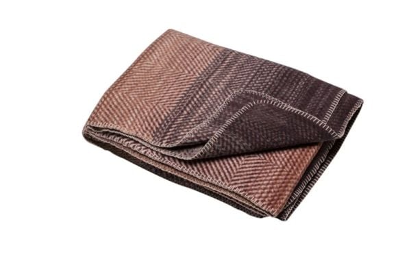 Fussenegger SAVONA throw "gradient/herringbone" terra cotta 200 x150 cm