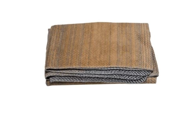 Fussenegger SAVONA throw "gradient/herringbone" gold/grey 200 x150 cm