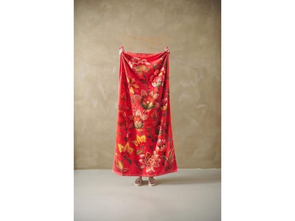PIP Studio PIP Sunny side up beachtowel Red 100x180