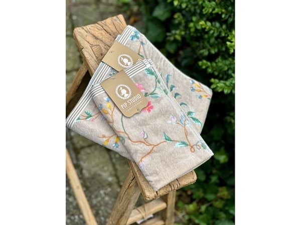 PIP Studio Les Fleurs Khaki 55x100