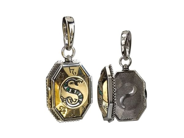 Slytherin medaljon Lumos vedhæng