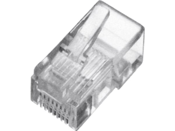 Digitus DN-MO-8-8-SR, RJ-45, Läpinäkyvä, Uros, Suora, Polykarbonaatti (PC), Cat5e