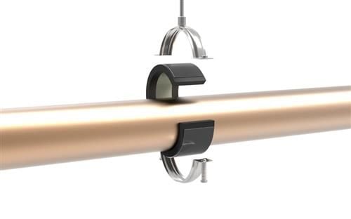 Isoglobal rörbärare RF 050x19 inkl. galvaniserad HD-bygel, M8/M10, för kyl