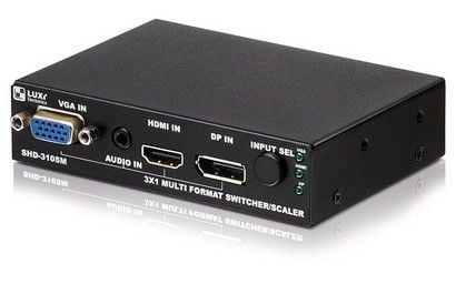 PureLink SHD-310SM, HDMI/VGA/DisplayPort, Terästä, Musta, 1080p, 720p, 6,7 Gbit/s, Tila