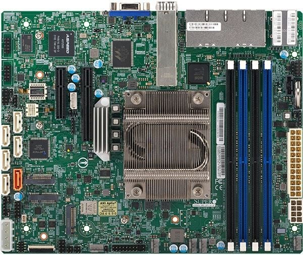 Supermicro MBD-A3SSV-16C-SPLN10F, Intel, BGA 2106, Intel Atom®, P5342, DDR4-SDRAM, 256 GB