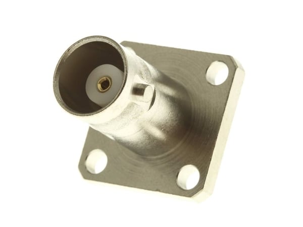 Telegärtner BNC installasjonskontakt med flens 50 Ohm, Z05, a=Ø2,8 - 5 stk (J01001A0612)