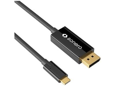 sonero X-UCC020, 1 m, DisplayPort, USB Type-C, urosliitin, urosliitin, suora, suora
