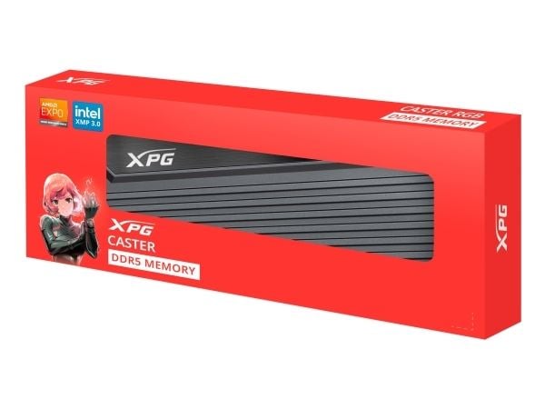 XPG CASTER - DDR5 - modul - 16 GB - DIMM 288-pin - 6000 MT/s / PC5-48000 - CL30 - 1.35 V - ikke-bufret - on-die ECC - wolframgrå