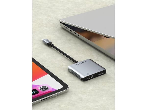 8K USB C HDMI DP HUB Dual 4K, 2x, 8K30Hz HDMI +
