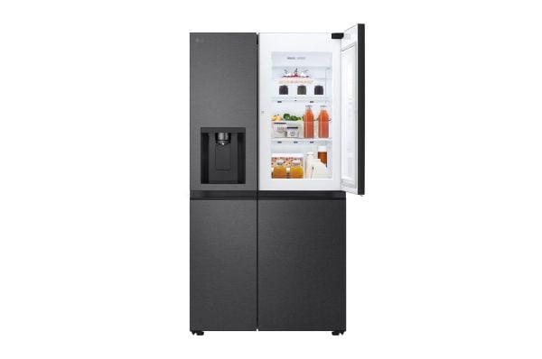 LG GSJC41EPPE, Frittstående, Amerikansk dør, Sort, Metallisk, 2 dører, LED, På innsiden