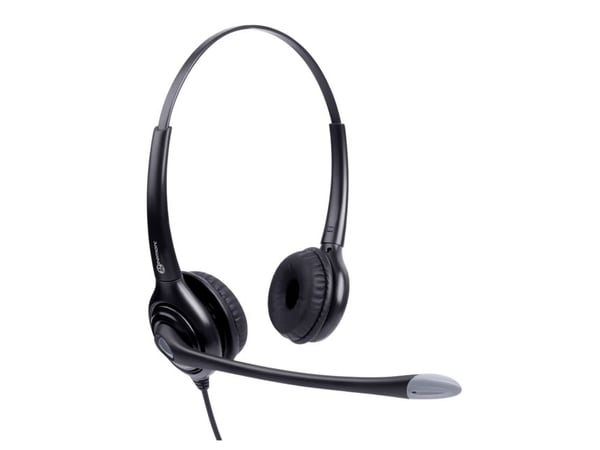 Geemarc Telecom CLA3 A-USB, Koblet med ledninger (ikke trådløs), Hodesett, Sort
