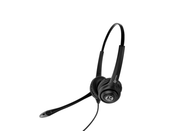 Geemarc Telecom CLA3 A-USB, Koblet med ledninger (ikke trådløs), Hodesett, Sort