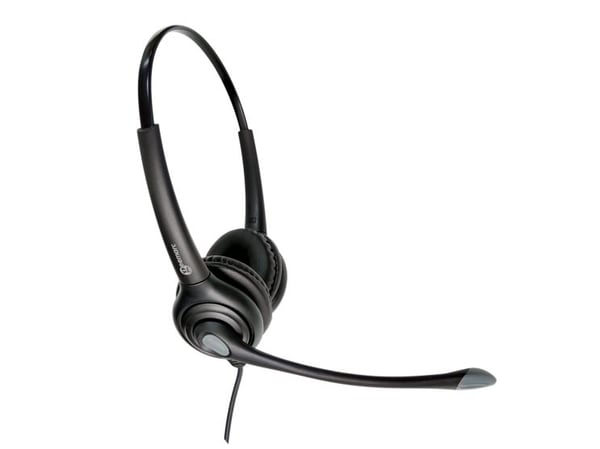 Geemarc Telecom CLA3 A-USB, Koblet med ledninger (ikke trådløs), Hodesett, Sort