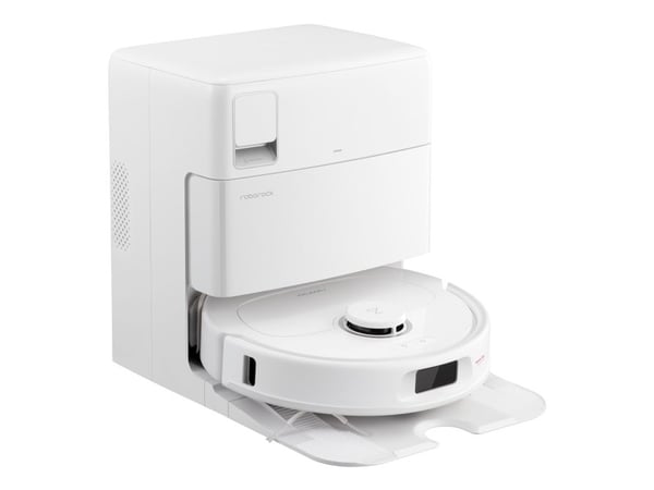 Roborock Qrevo Plus, Pussiton, Valkoinen, Pyöreä, Pölypussi, 0,33 L, 63 dB