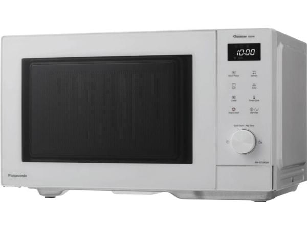 Panasonic NN-GD34QWEPG, Benkeplate, Grill mikrobølge, 23 l, 1000 W, Innebygd skjerm, Knapper, Rotasjon
