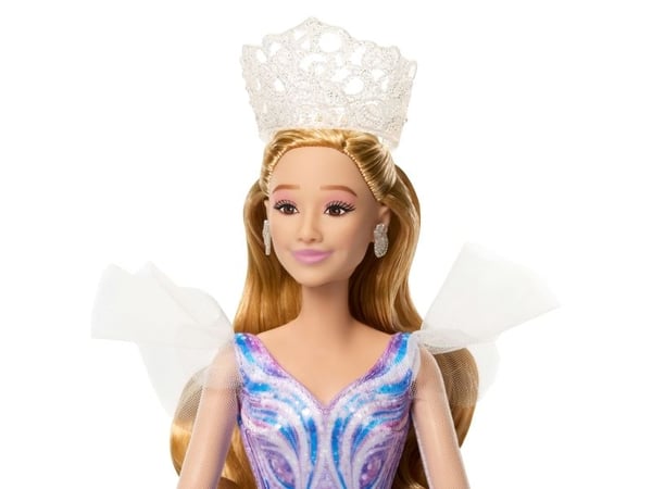 Mattel Universal Pictures'' Wicked: For Good Deluxe Glinda-dukke med klær inspirert av filmen, og 3 tilbehørsdeler, Motedukke, Jente, 6 år, Jente, ...