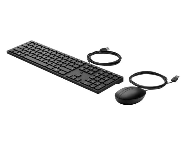 HP INC., Langallinen, USB, Kalvokytkin, musta, Sisältää hiiren