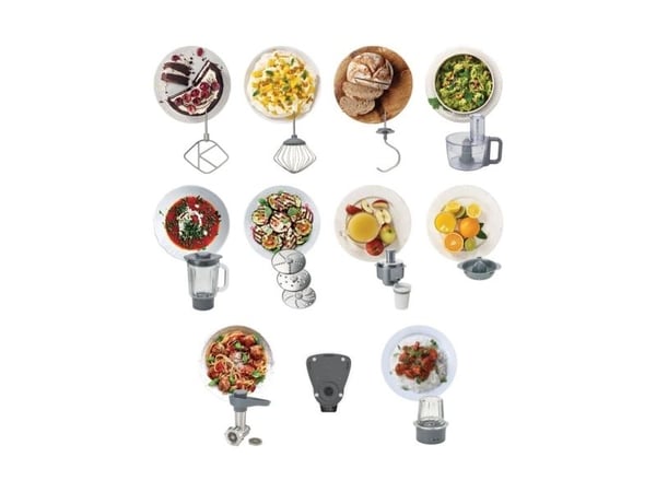 Kenwood Electronics KHC29A.X0SI, 4,3 l, Grå, Sølv, 1,6 kg, 500 g, 8 egg, Plast