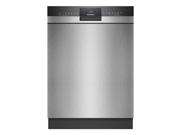 Siemens SN43HS03TE, Under benken, Full størrelse (60 cm), Børstet stål, Svart, Knapper, 1,75 m
