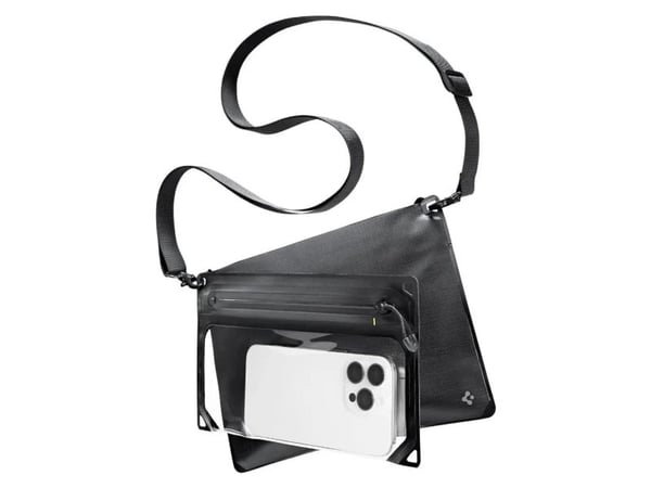 Spigen A640 Aqua Shield, Strandaktiviteter, Camping, Vannsportsaktiviteter, Universell, Svart, Gjennomsiktig, Termoplastisk polyuretan (TPU), Glide...