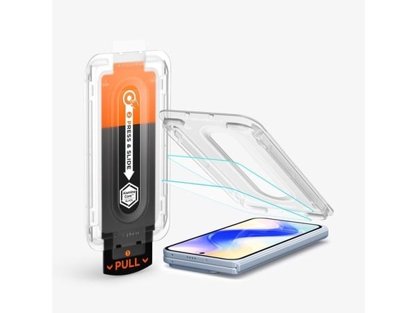 Spigen GLAS.tR EZ Fit Pro, Google, Pixel 10 Pro Fold, Støvresistent, Ripebestandig, Gjennomsiktig, 2 stykker