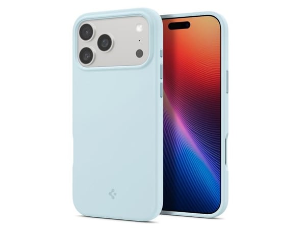 Spigen Silicone Fit (MagFit), Etui, Apple, iPhone 17 Pro Max, 17,5 cm (6.9"), Lyseblå