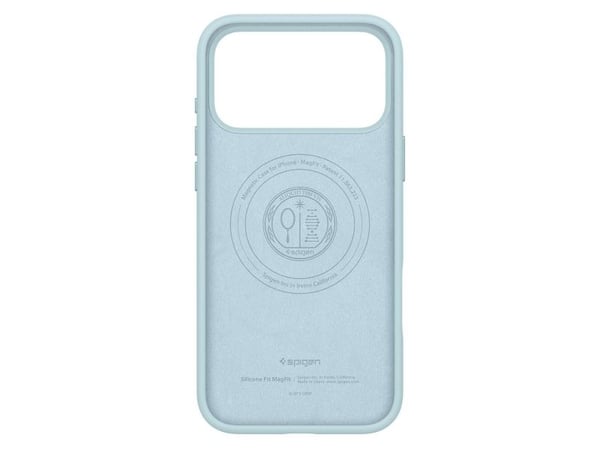 Spigen Silicone Fit (MagFit), Etui, Apple, iPhone 17 Pro Max, 17,5 cm (6.9"), Lyseblå