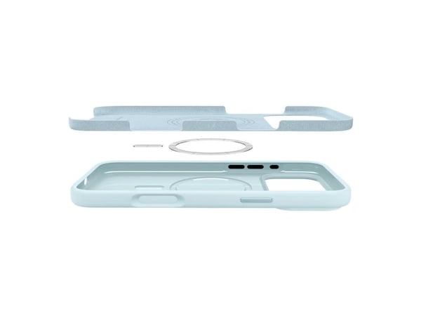 Spigen Silicone Fit (MagFit), Etui, Apple, iPhone 17 Pro Max, 17,5 cm (6.9"), Lyseblå