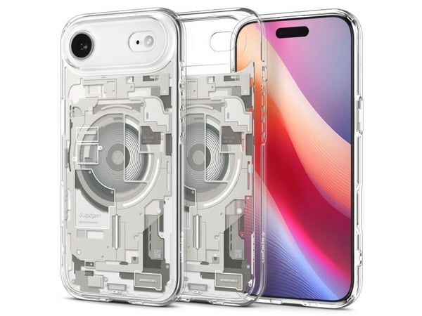 Spigen Ultra Hybrid Zero One (MagFit), Mobilskal, Apple, iPhone 17 Air, 16,5 cm (6.5"), Titan, Transparent