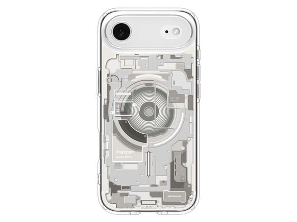 Spigen Ultra Hybrid Zero One (MagFit), Mobilskal, Apple, iPhone 17 Air, 16,5 cm (6.5"), Titan, Transparent