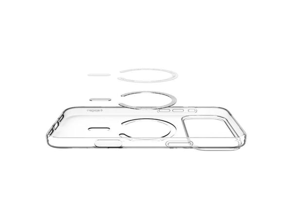 Spigen Liquid Crystal MagSafe-etui, gjennomsiktig hvit - iPhone 17 Pro Max