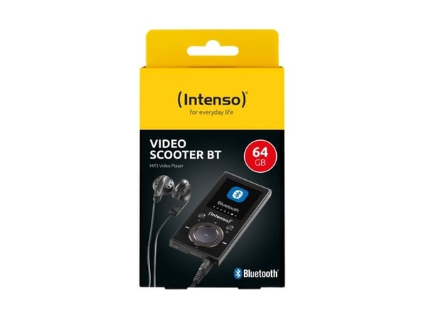 Intenso 3717490, MP4-soitin, 64 GB, LCD, musta, Mukana kuulokkeet