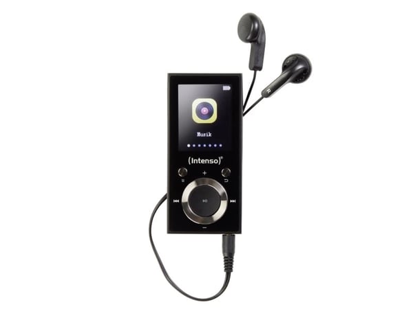 Intenso 3717490, MP4-soitin, 64 GB, LCD, musta, Mukana kuulokkeet