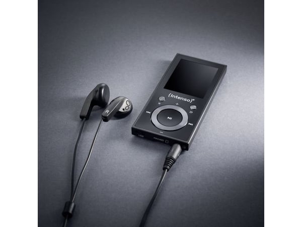 Intenso 3717490, MP4-soitin, 64 GB, LCD, musta, Mukana kuulokkeet